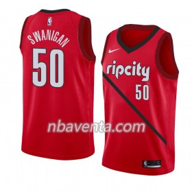Camiseta Hombre Portland Trail Blazers Caleb Swanigan 50 2018-19 Nike Rojo Swingman